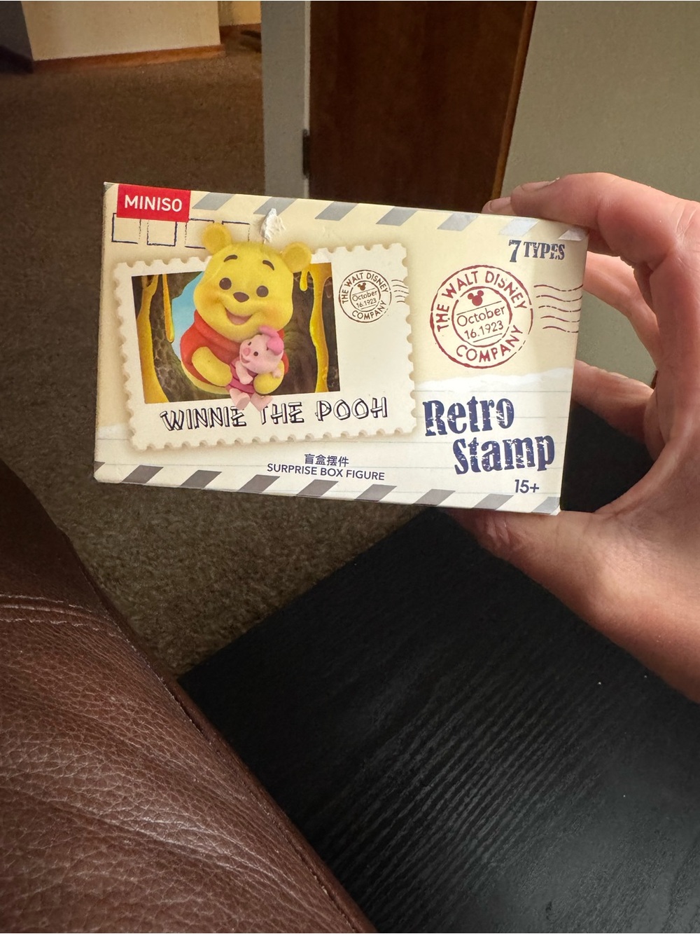Disney Winnie the Pooh Retro Stamp Surprise Box - Yellow, Red, Pink, Cream, Blue